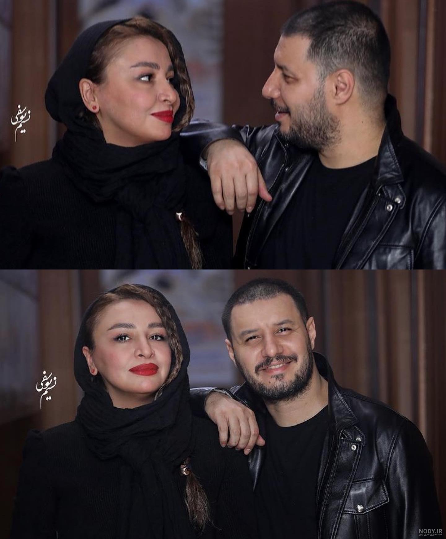جواد عزتی و همسرش در یک‌ مراسم + عکس