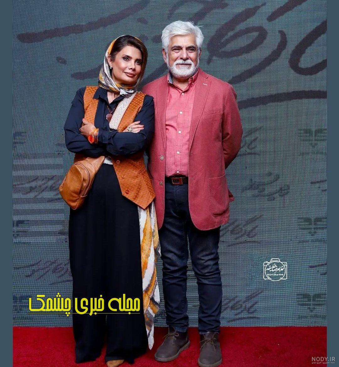 عکس عاشقانه مهدی پاکدل و همسر دومش