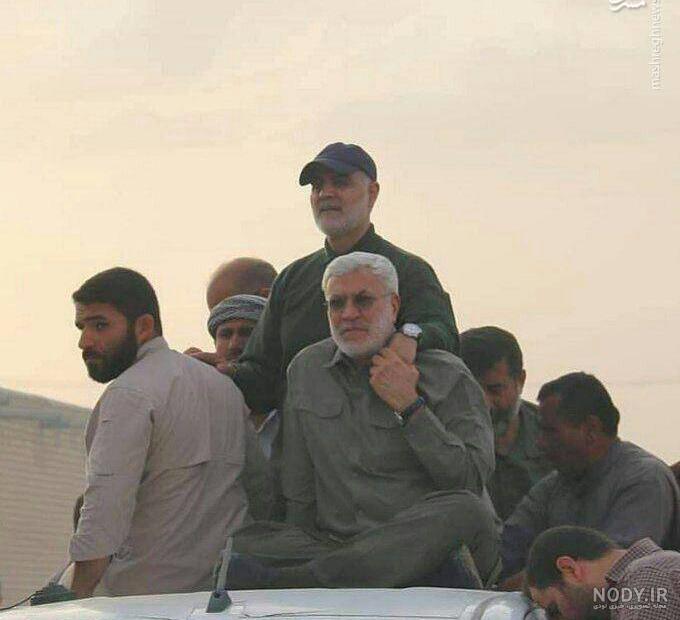 تصویر دیده نشده از ابومهدی المهندس در کنار حاج قاسم تصویر دیده نشده از ابومهدی المهندس در کنار حاج قاسم