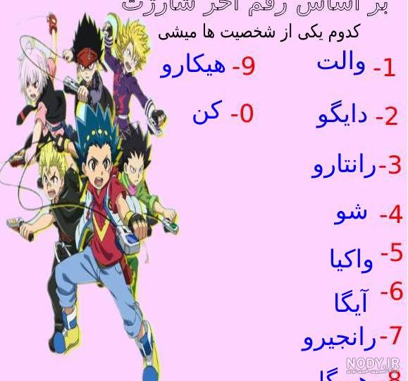 عکس شخصیت های فرفره های انفجاری