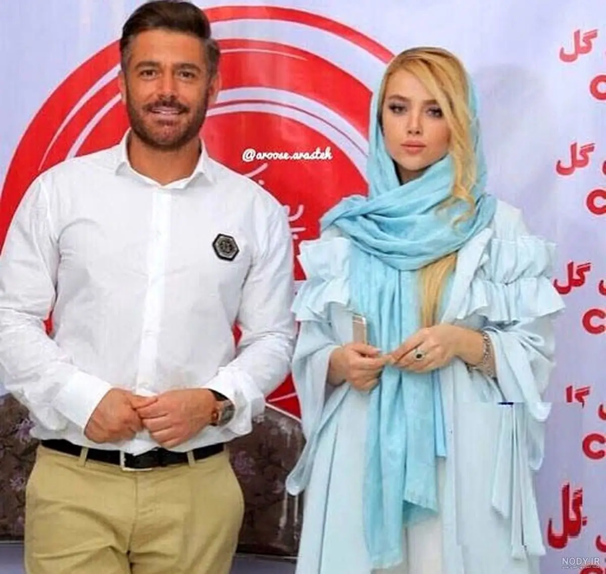 اولین فیلم از لحظه عقد محمد رضا گلزار و همسرش آیسان آقاخانی