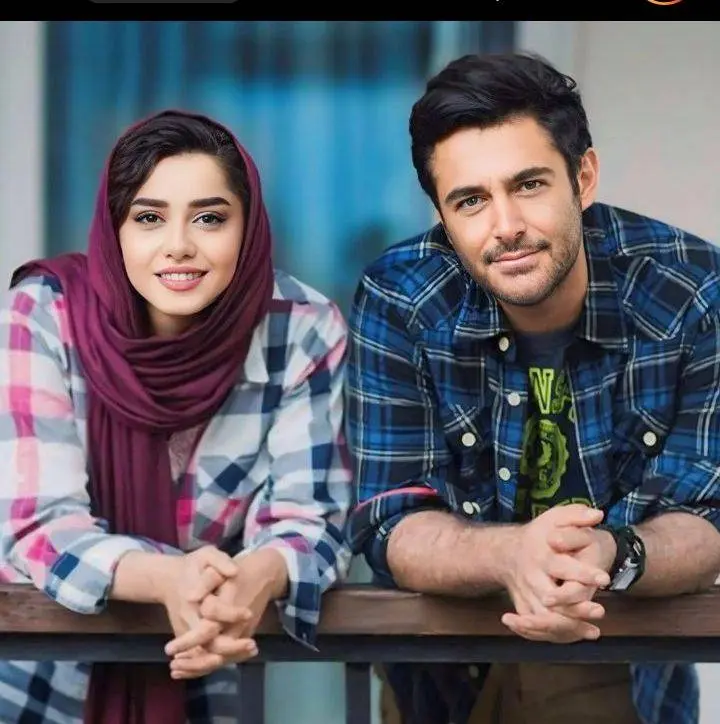 عکس بازیگر محمد رضا گلزار و همسرش