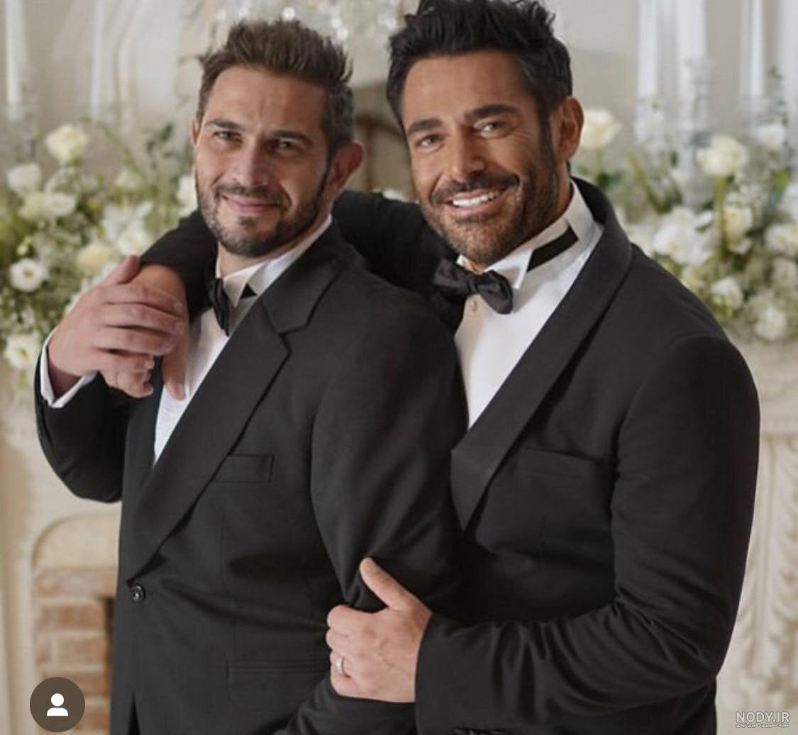 عکس محمد رضا گلزار و همسرش واقعی آیسان