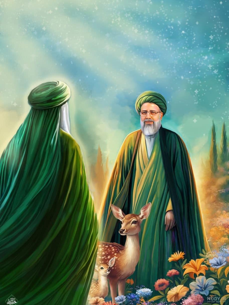 عکس نقاشی آقای رئیسی عکس نقاشی آقای رئیسی