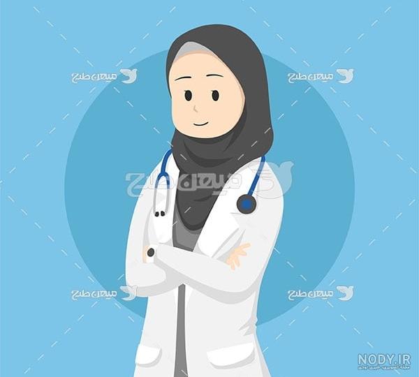 عکس کارتونی خانم دکتر