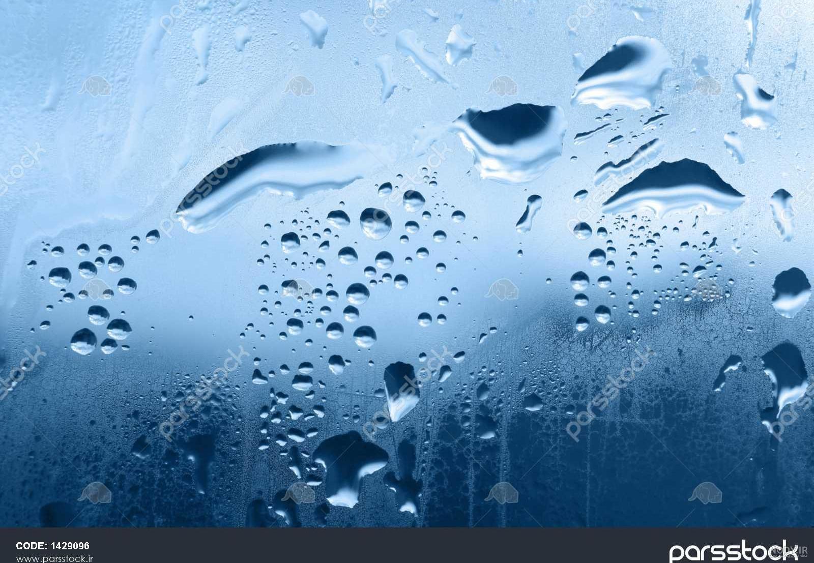 عکس قطره آب روی برگ