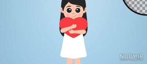 عکس عاشقانه بوسه و بغل کارتونی ❤️ [ بهترین تصاویر ]