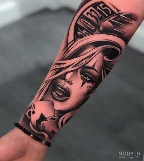 تاتو پسرانه روی دست