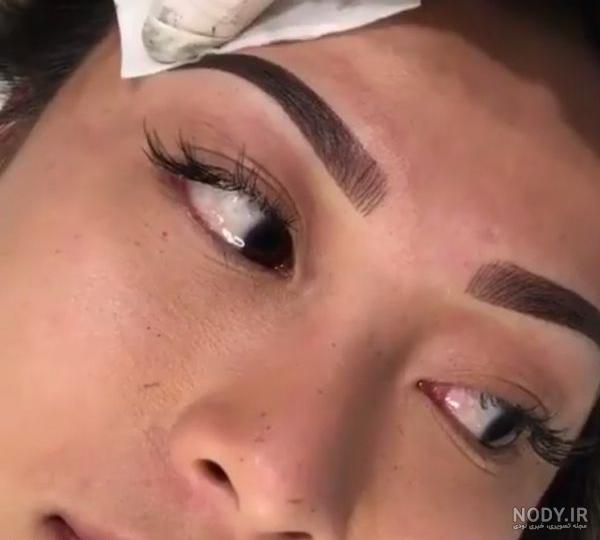 آموزش تاتو ابرو قاب و سایه | صورتگر ناز