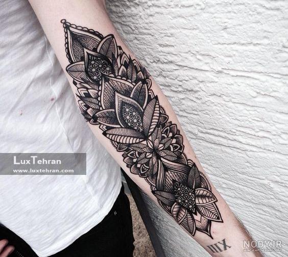 تاتو روی دست مردانه 2024؛ قسمت‌های مختلف روی دست پشت دست ساعد و مچ -  گـُـ✿ـلـی مُــــב