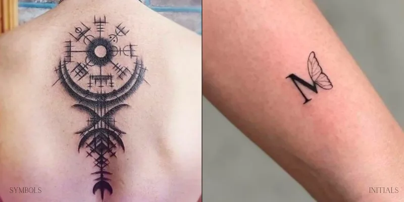 تاتو روی دست پسرانه ساده