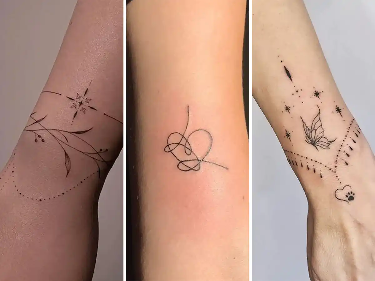 تاتو مار روی دست دخترانه