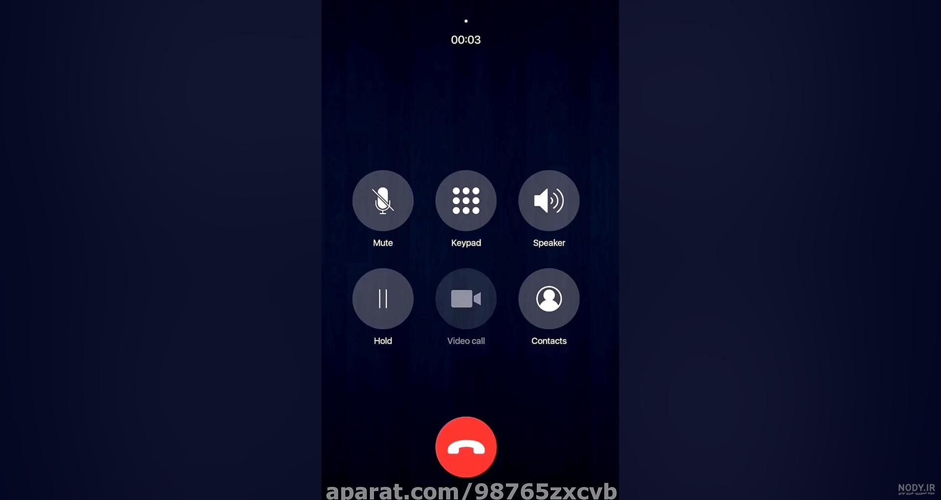 تصویر تمام صفحه موقع زنگ خوردن آیفون - YouTube