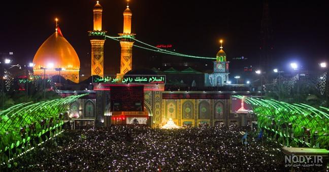 عکس حرم امام حسین از بین الحرمین