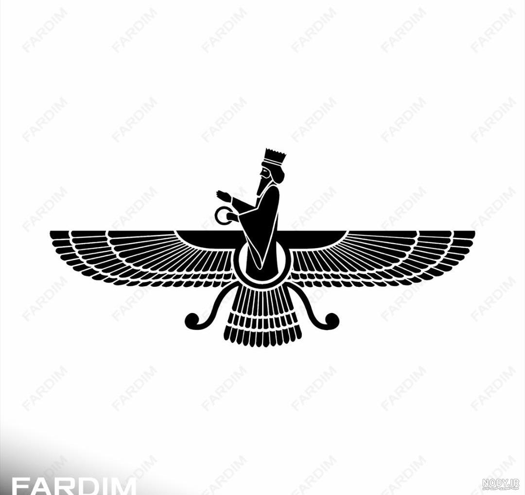 برچسب دیواری فروهر زرتشت تخت جمشید کد 3