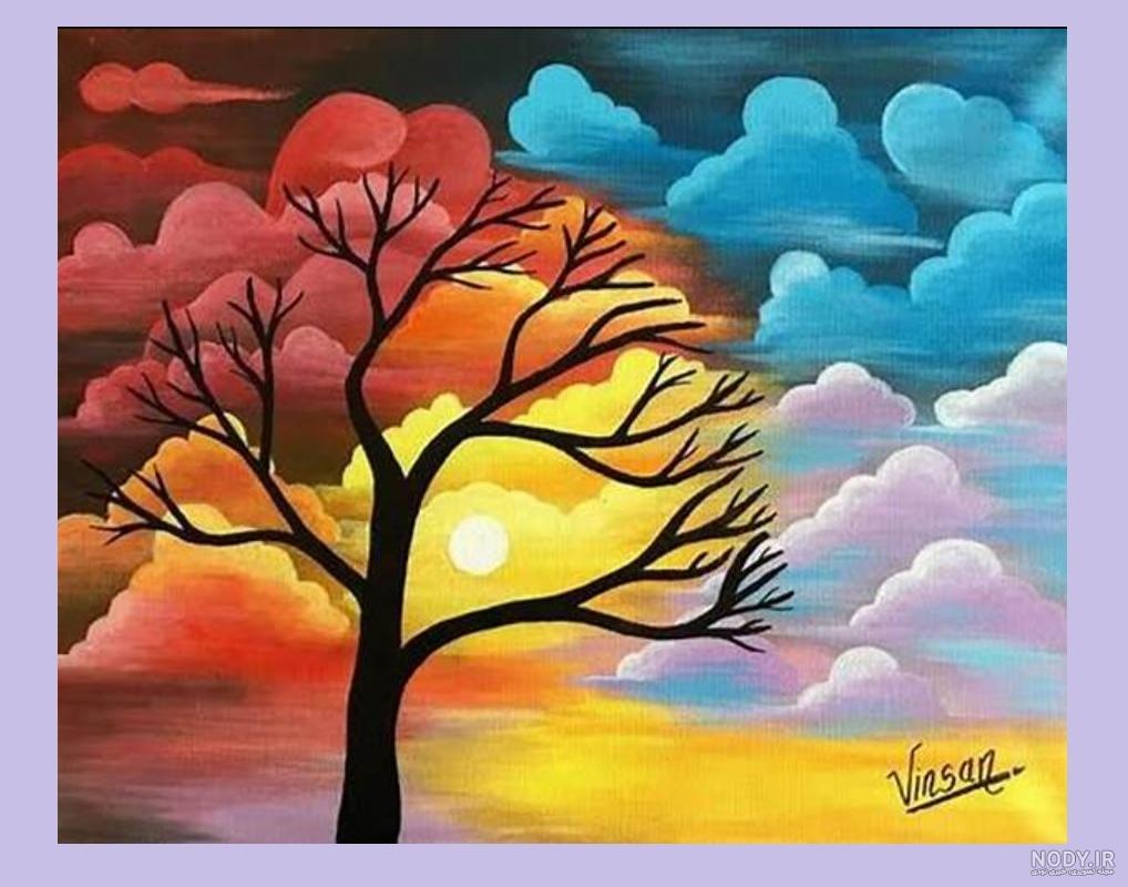 عکس نقاشی روز و شب