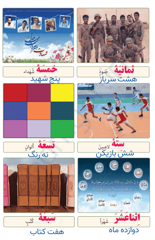 چهار فصل سال در زبان عربی – کتابخانه دیجیتال آموزشگاه استاد سعید