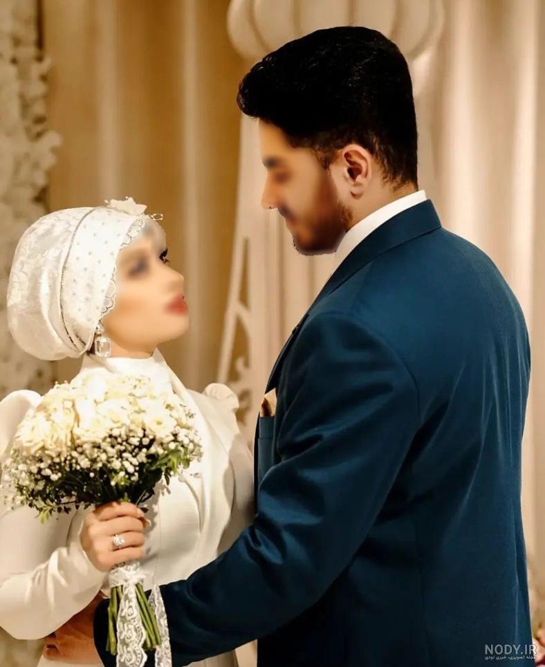 ژست عکس در محضر 1400 خاص و لاکچری | (عکس عروس و داماد برای جشن محضر)