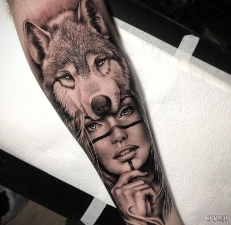 تاتو روی صورت دخترانه