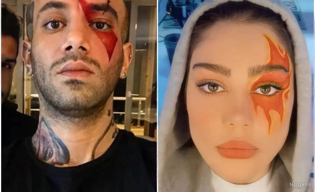 صورت تتو شده سحر قریشی