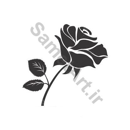 طرح خام تاتو گل رز روی دست