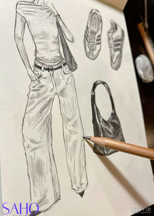 عکس لباس ساده نقاشی