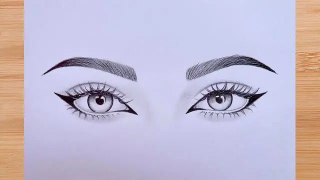عکس نقاشی طراحی با مداد - عکس نودی