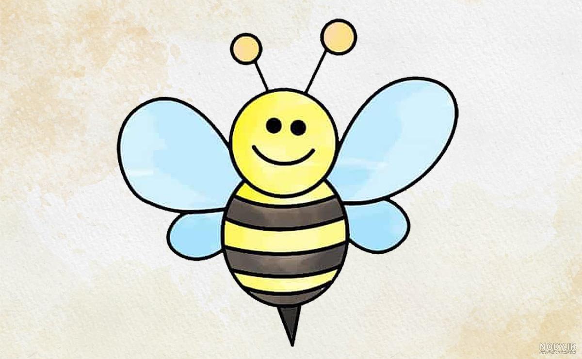 آموزش نقاشی دختر زنبوری