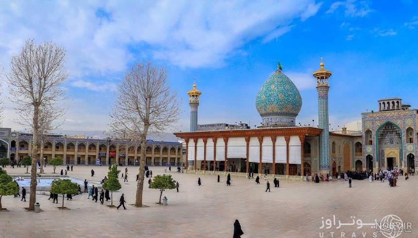 تصویر گنبد و گلدسته حرم شاهچراغ 06190250 :: همیار طراحی