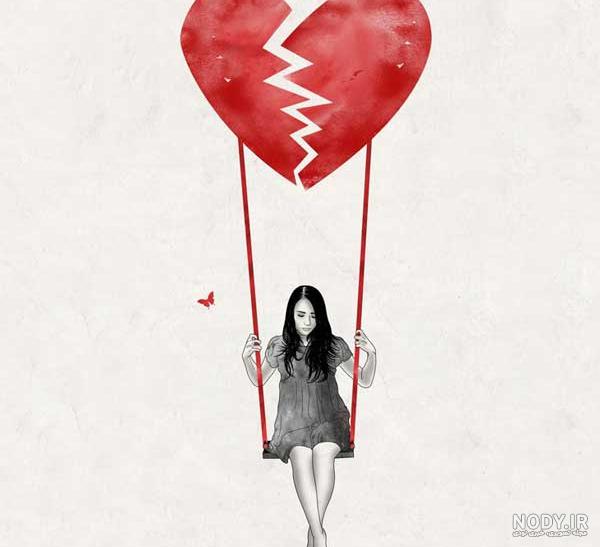 عکس نقاشی دختر عاشقانه ❤️ [ بهترین تصاویر ]