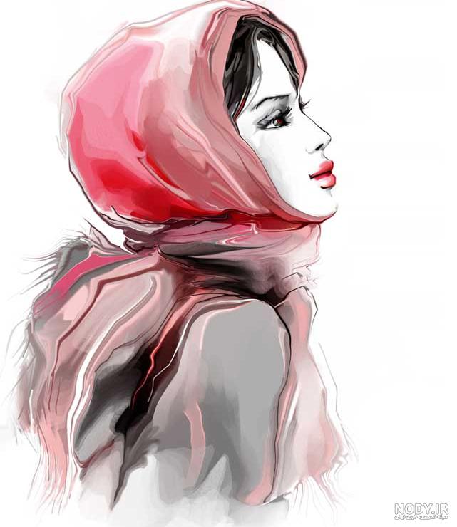 نقاشی دختر قرمزی