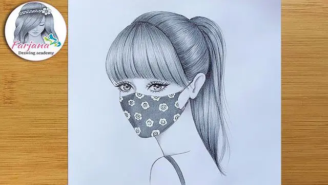 نقاشی و طراحی دختر زیبا