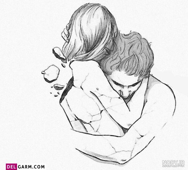 نقاشی عاشقانه دختر و پسر نقاشی عاشقانه دختر و پسر
