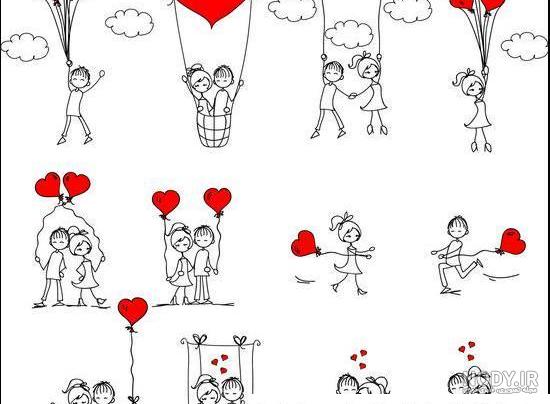 نقاشی عاشقانه دختر و پسر سخت نقاشی عاشقانه دختر و پسر سخت