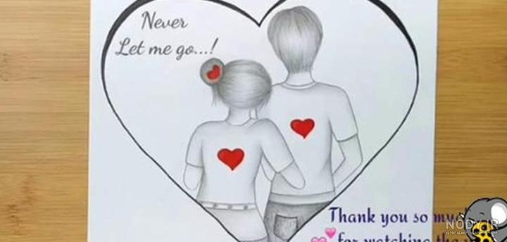 نقاشی عاشقانه دختر کفشدوزکی نقاشی عاشقانه دختر کفشدوزکی