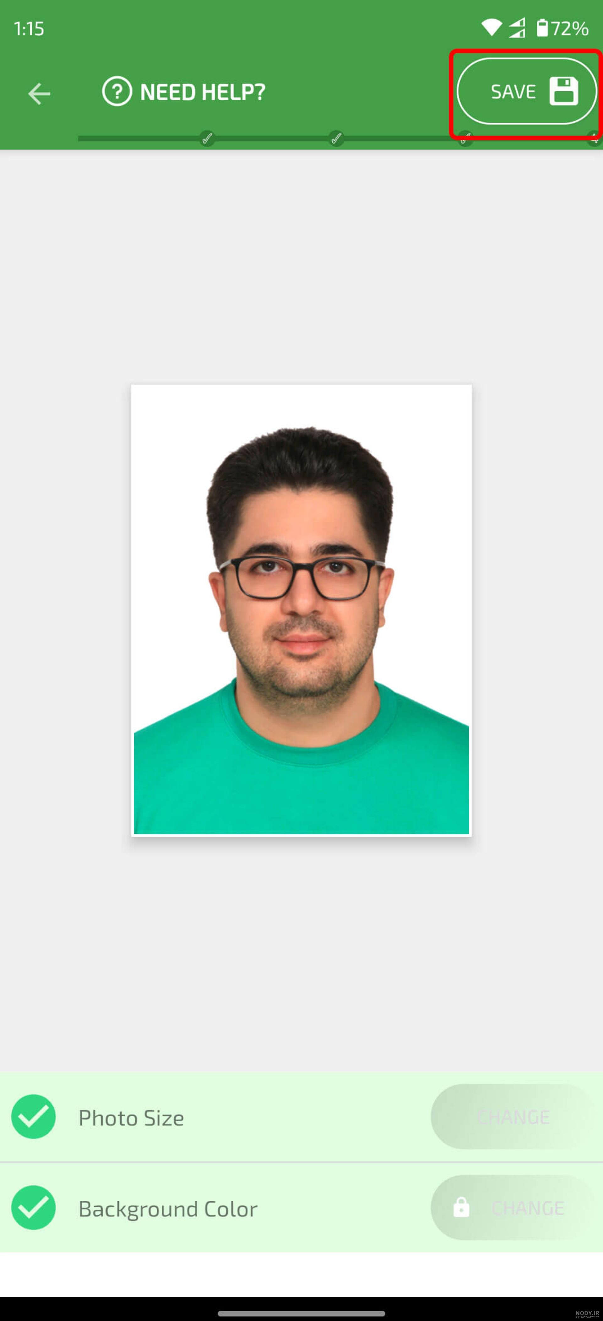 دانلود ID Photo v8.7.1 - برنامه گرفتن عکس پرسنلی برای لاتاری، رزومه و مدارک  رسمی