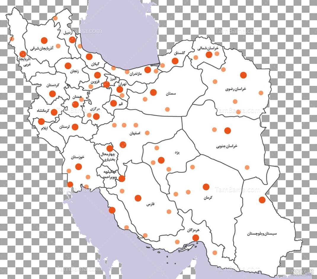 دانلود نقشه کامل ایران - نقشه ایران بشکل کاغذی - فروشگاه اینترنتی نیلوکالا