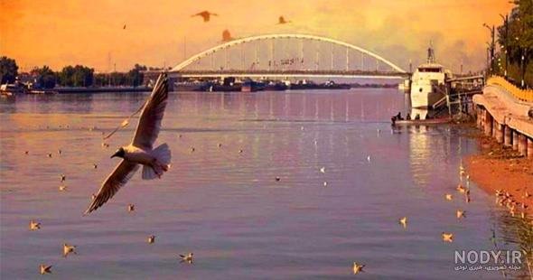عکس رود کارون در اهواز
