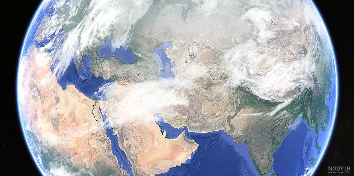 عکس ماهواره ای ایران در شب