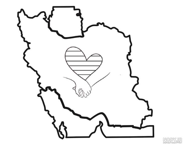 عکس نقشه کشور ایران و اسرائیل