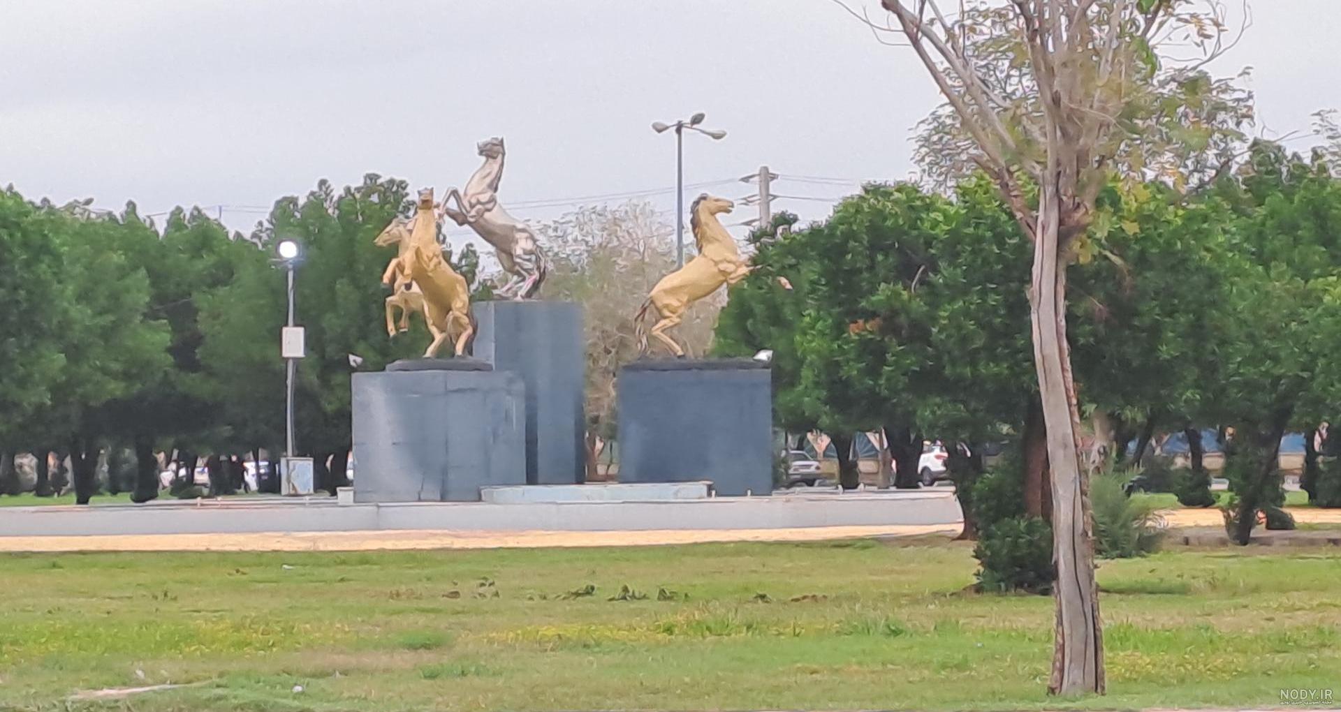 فلکه چهار شیر اهواز - سال ١٣٦٣