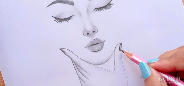 اموزش نقاشی چهره دخترانه با مداد اموزش نقاشی چهره دخترانه با مداد