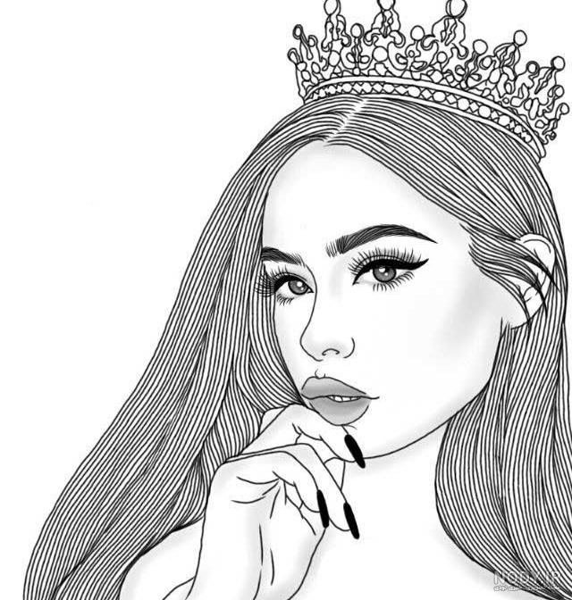 نقاشی یک دختر جوان نقاشی یک دختر جوان