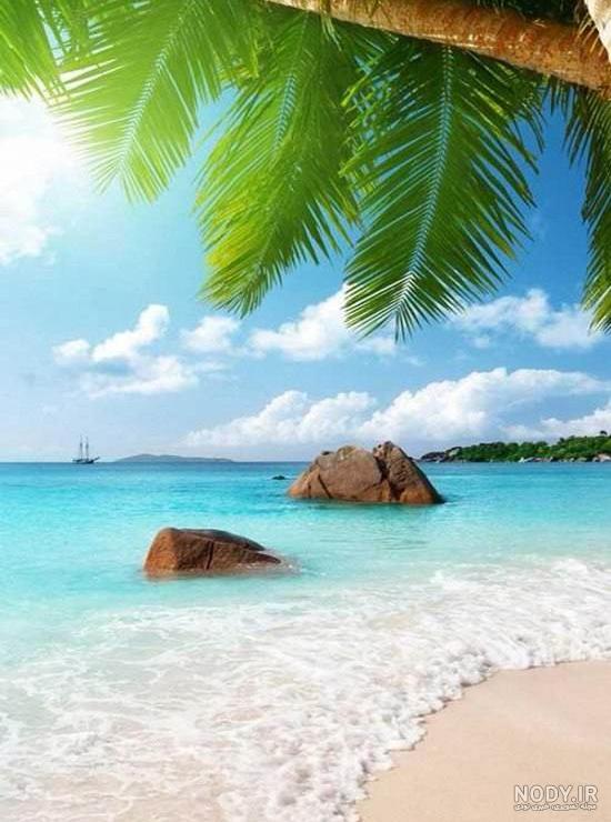ساحلی زیبا در خلیج‌فارس + عکس