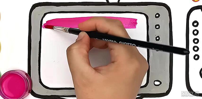 عکس نقاشی تلویزیون آسان