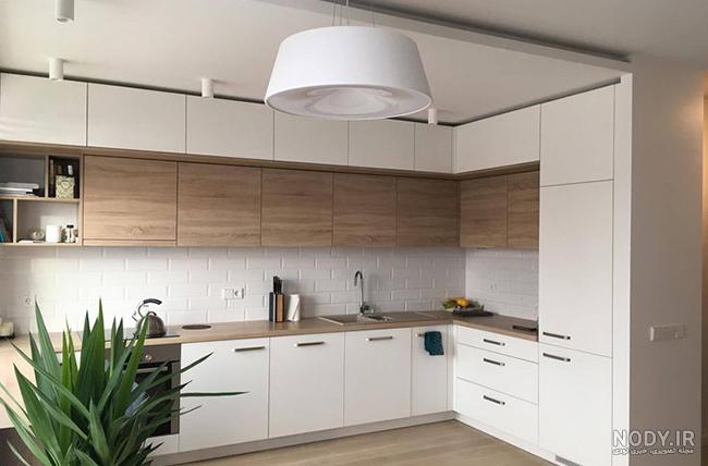 عکس کابینت ام دی اف سفید نقره ای عکس کابینت ام دی اف سفید نقره ای