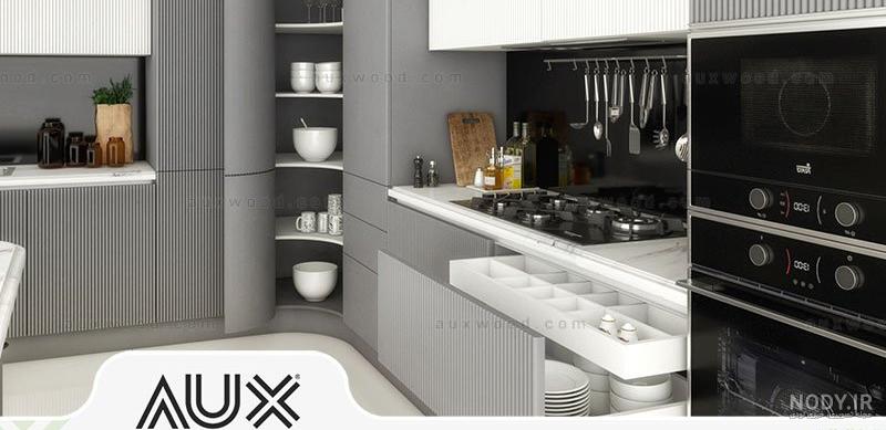 کابینت سفید نقره ایی | +10 مدل کابینت جدید 2025