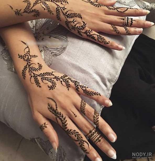 طراحی حنا روی دست