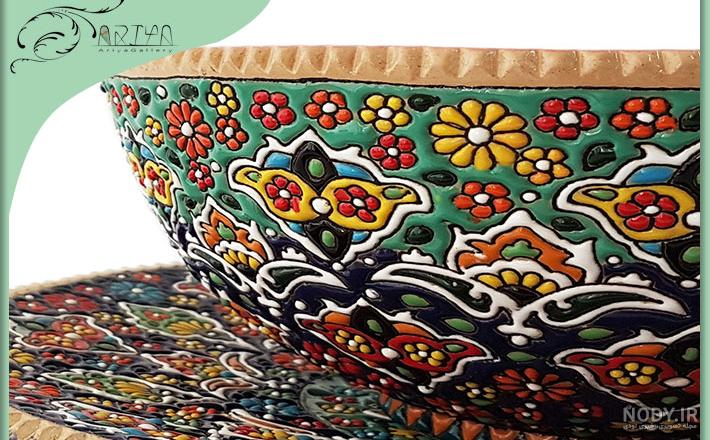 عکس ظروف مینا کاری