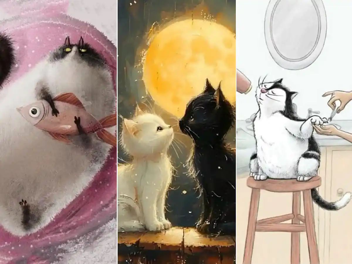 عکس کیوت فانتزی گوگولی گربه عکس کیوت فانتزی گوگولی گربه